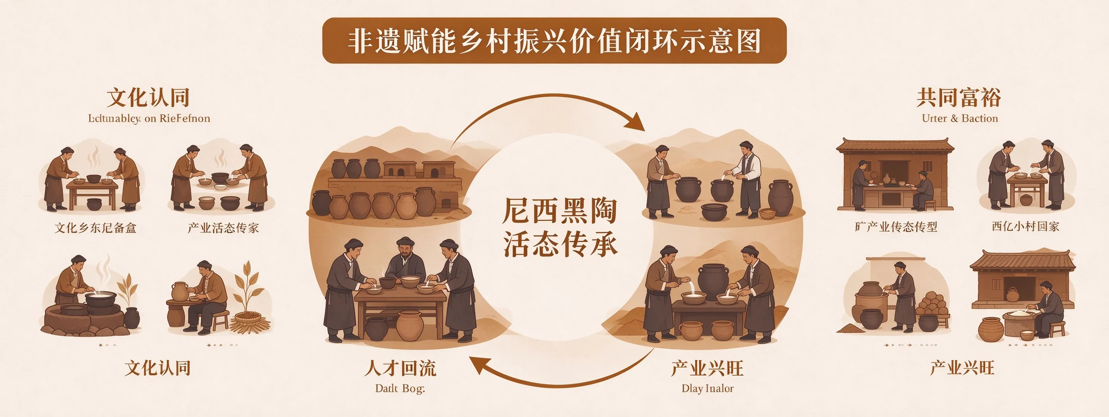 尼西黑陶现代活化与乡村振兴价值的资料插图